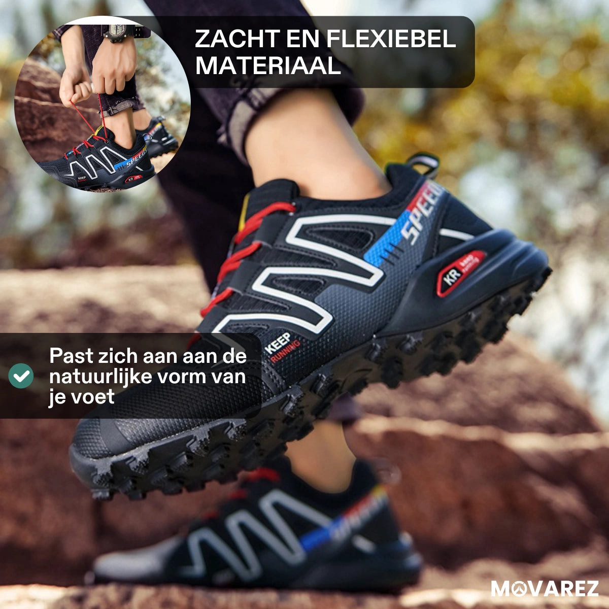 Stravia Donker - Orthopedische Pijnverlichtende Wandelschoenen (Unisex)