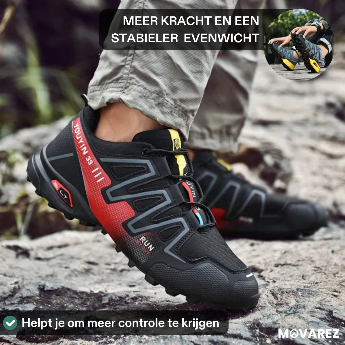 Stravia Donker - Orthopedische Pijnverlichtende Wandelschoenen (Unisex)