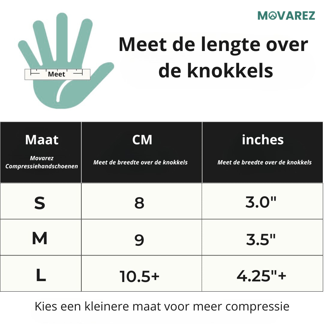 Bamboe Compressiehandschoenen - Premium Compressie