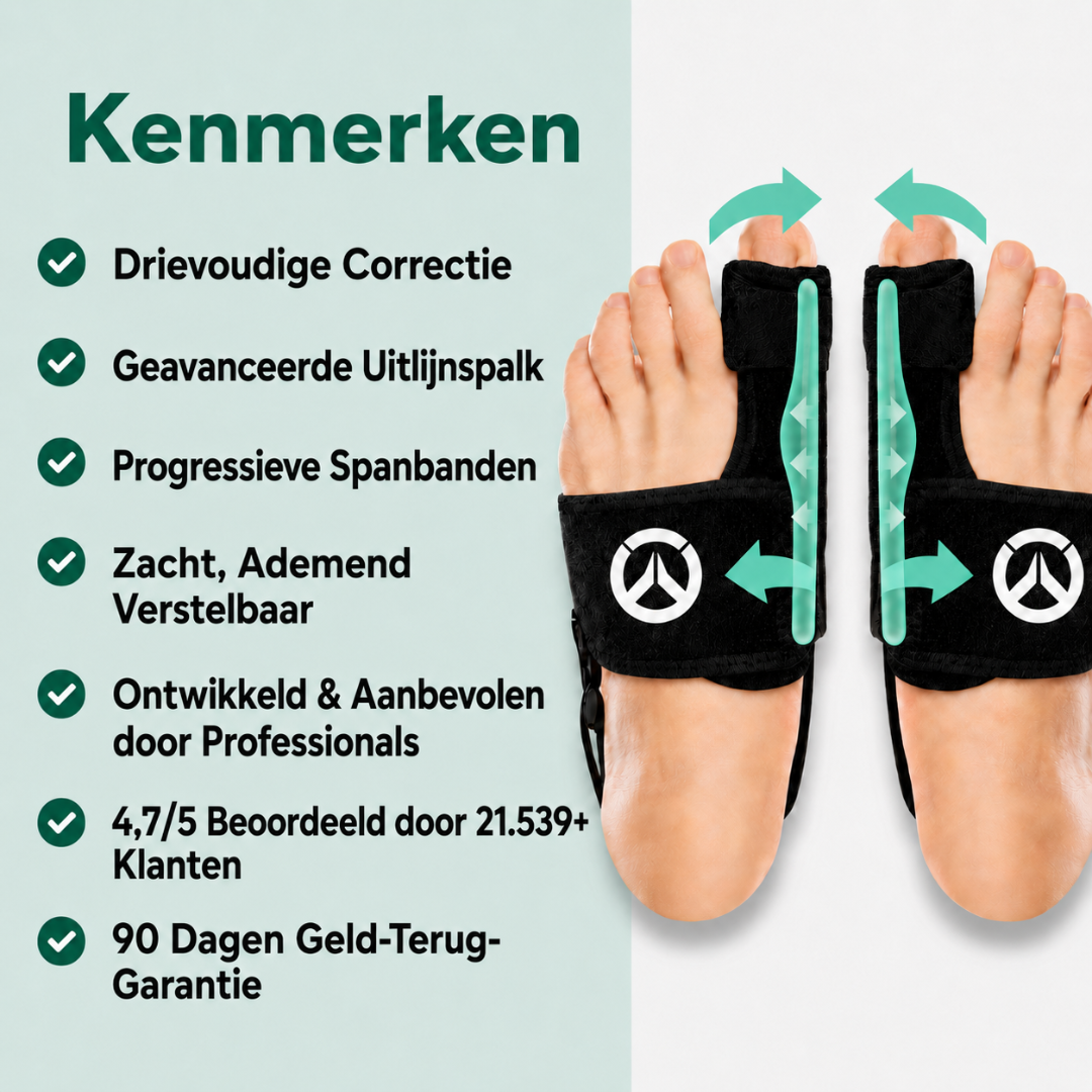 Valgux Brace | Teencorrector bij scheefstand (Hallux Valgus)