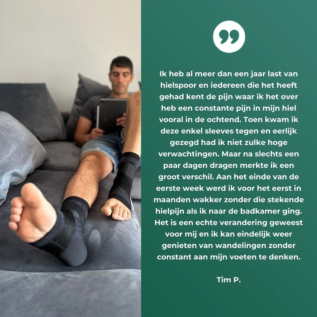 Voet Sleeve - Compressie Brace met Steunbanden