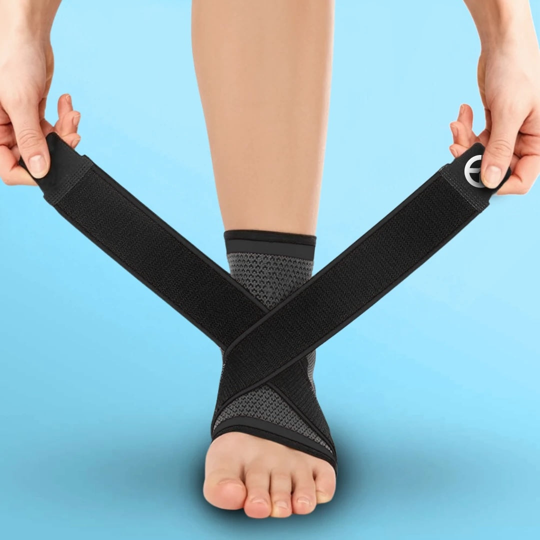 Voet Sleeve - Compressie Brace met Steunbanden