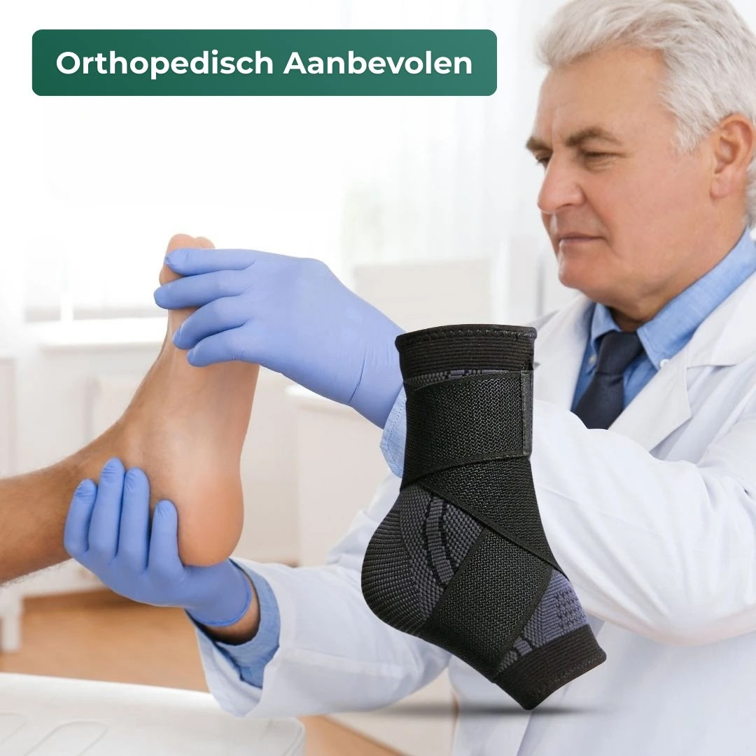 Voet Sleeve - Compressie Brace met Steunbanden